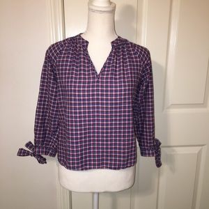 Madewell Plaid Top